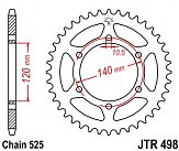 Зірка задня JT JTR498.38 38x525