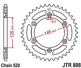 Звезда задняя JT JTR808.39 39x520