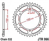 Зірка задня JT JTR866.38 38x532