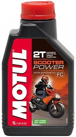Масло для 2-х тактных двигателей синтетическое 832101/SCOOTER POWER 2T (1L)/101265=105881