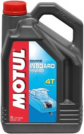 Масло для 4-х тактних двигунів лод.моторів мінеральне 851951/INBOARD 4T SAE 15W40 (5L)