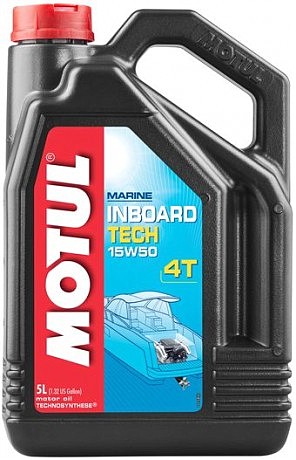 Масло для 4-х тактных двигателей Technosynthese д/лод.мотор 852051/INBOARD TECH 4T SAE 15W50 (5L)/101743