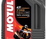 Масло для 4-х тактных двигателей синтетическое 838041/7100 4T SAE 5W40 (4L)/104087