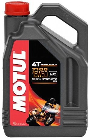 Олія для 4-х тактних двигунів синтетична 845241/7100 4T SAE 15W50 (4L)/104299