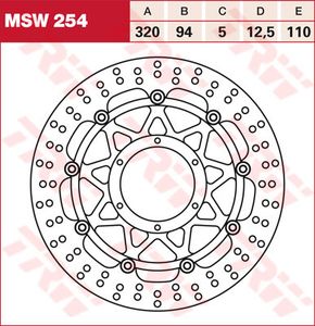 Тормозной диск LUCAS MSW254