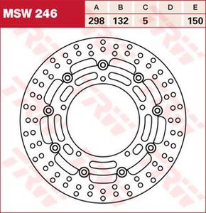 Тормозной диск LUCAS MSW246