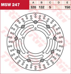 Тормозной диск LUCAS MSW247
