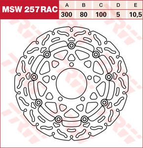 Гальмівний диск LUCAS MSW257RAC