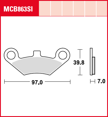 Тормозные колодки LUCAS MCB863SI