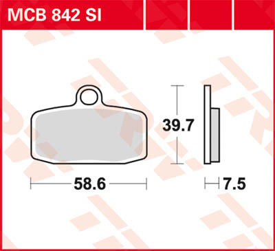 Тормозные колодки LUCAS MCB842SI
