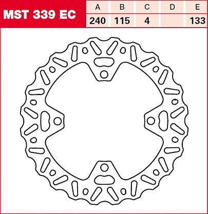 Гальмівний диск LUCAS MST339EC