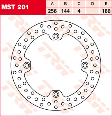 Тормозной диск LUCAS MST201
