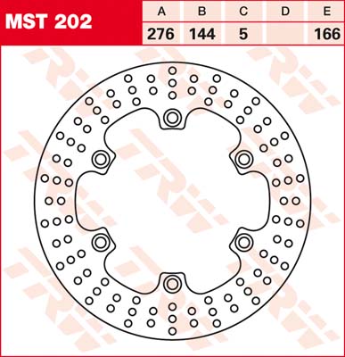 Тормозной диск LUCAS MST202