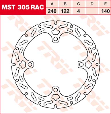 Гальмівний диск LUCAS MST305RAC