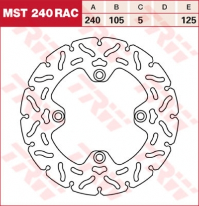 Тормозной диск LUCAS MST240RAC