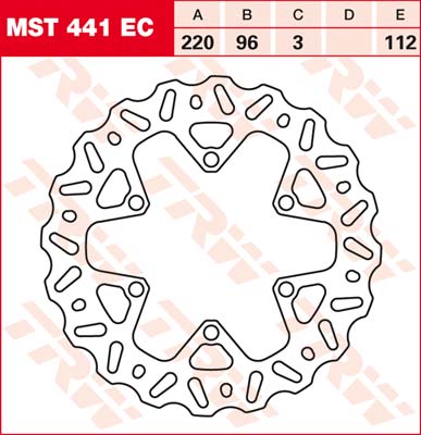 Гальмівний диск LUCAS MST441EC