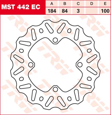 Гальмівний диск LUCAS MST442EC