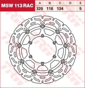 Гальмівний диск LUCAS MSW113RAC