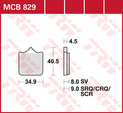 Тормозные колодки LUCAS MCB829SV