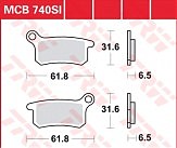 Тормозные колодки LUCAS MCB740SI