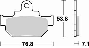 Тормозные колодки BR 817SM1
