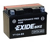 Аккумулятор сухозаряженный AGM 9,5Ah 130A EXIDE ET12A-BS = YT12A-BS
 150x87x105