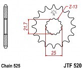 Зірка передня JT JTF520.16 16x525