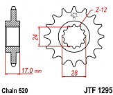 Звезда передняя JT JTF1295.15 15x520