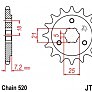 Зірка передня JT JTF437.16 16x520