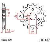 Зірка передня JT JTF437.16 16x520