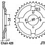 Звезда задняя JT JTR271.50 50x428