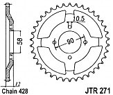 Звезда задняя JT JTR271.50 50x428