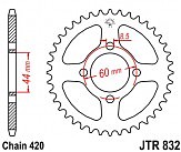 Звезда задняя JT JTR832.48 48x420