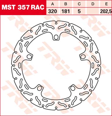 Тормозной диск LUCAS MST357RAC