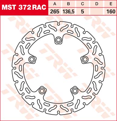 Тормозной диск LUCAS MST372RAC