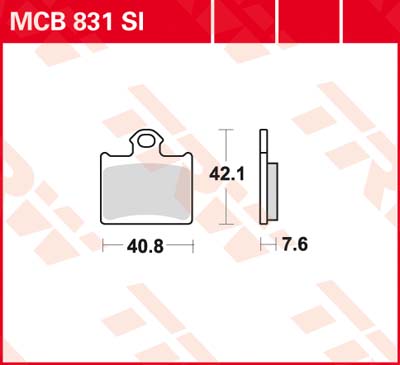Тормозные колодки LUCAS MCB831SI