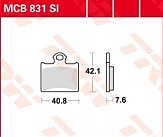 Тормозные колодки LUCAS MCB831SI