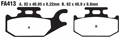 Тормозные колодки EBC FA413TT