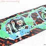 Прокладки двигателя 50cc-39мм, к-кт 10 деталей, короткий вариатор (металл)