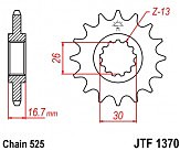 Зірка передня JT JTF1370.15 15x525