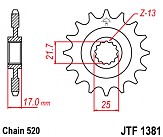 Звезда передняя JT JTF1381.15 15x520