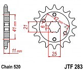 Зірка передня JT JTF283.15 15x520