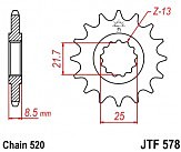 Звезда передняя JT JTF578.16 16x520
