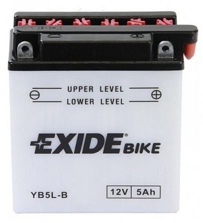Аккумулятор кислотный 5Ah 65A EXIDE EB5L-B = YB5L-B
 120x60x130
