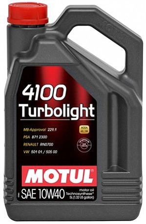 Масло моторное Technosynthese д/авто 387606/4100 TURBOLIGHT SAE 10W40 (5L)/100357