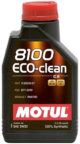 Масло моторное синтетическое д/авто 841511/8100 ECO-CLEAN SAE 5W30 (1L)/101542