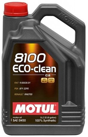 Масло моторне синтетичне д/авто 841551/8100 ECO-CLEAN SAE 5W30 (5L)/101545