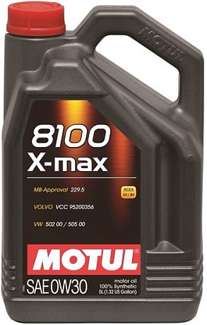 Масло моторное синтетическое д/авто 347206/8100 X-MAX SAE 0W30 (5L)/106571