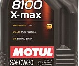 Масло моторное синтетическое д/авто 347206/8100 X-MAX SAE 0W30 (5L)/106571