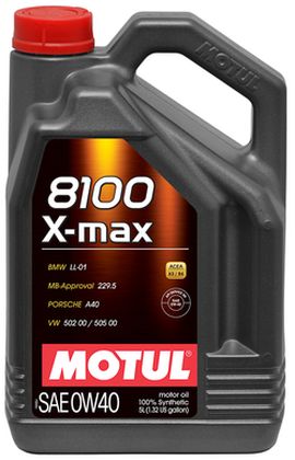 Масло моторное синтетическое д/авто 348206/8100 X-MAX SAE 0W40 (5L)/104533